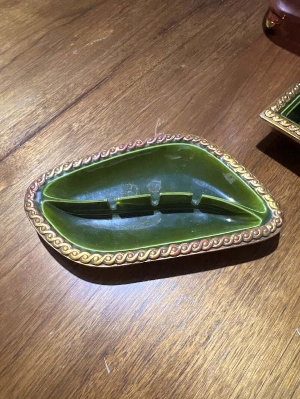 Anthony Freeman & McFarlin California Pottery Green Gold As